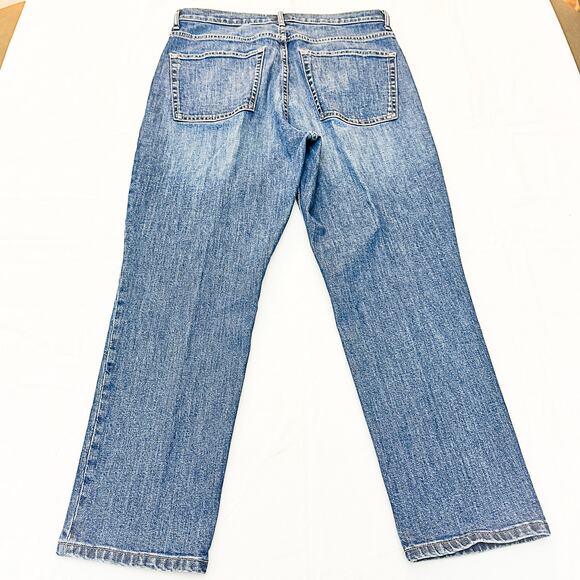 Everlane High Rise Straight Medium Wash Denim Jeans Size 31 Ankle - Picture 3 of 8